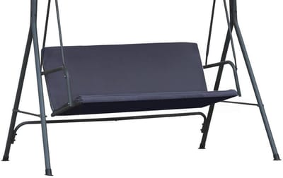 FEROCITY - Vervangende schommelstoelbekleding voor schommelbank - 2/3 zits - Alleen het doek - Waterafstotend - Duurzaam - 100 x 138 cm - Cordura - Graphiet