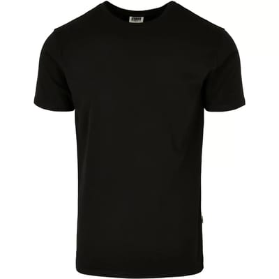 Urban Classics Organic Fitted Stretch Heren T-shirt - zwart - L