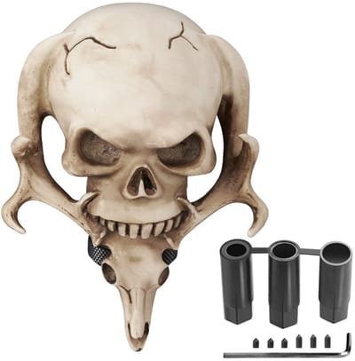 Cosensi - Skull Gear Shifter - Auto Versnellingsknop - Cool Design - Beige - Auto Accessoire - Perfect voor Tuning - Skull Thema