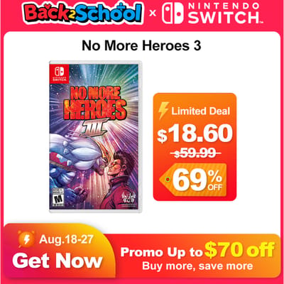 No More Heroes 3 Nintendo Switch-spelaanbiedingen 100% nieuwe fysieke gamekaart Ondersteuning 1 speler voor Nintendo Switch-gameconsole