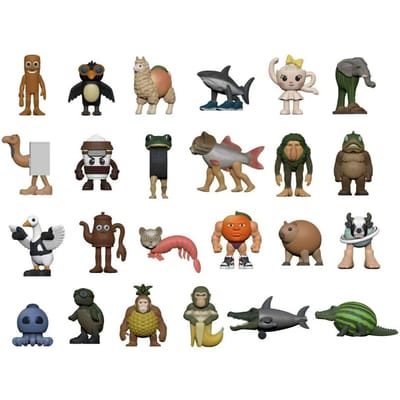 24 Stuks Italiaanse Brainrot Tung Tung Sahur Figuren Pop Tralalero Tralala Bombardino Crocodilo Shimpanzini Bananini Model Speelgoed Cadeau black