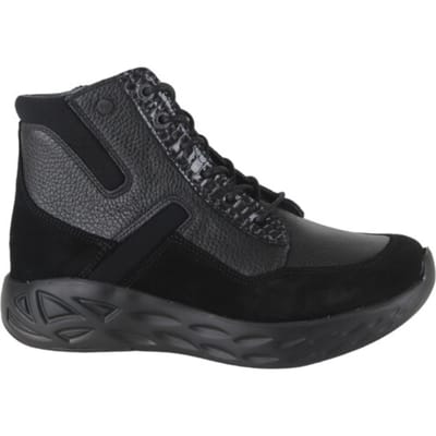 Wolky Leap Dames Veterboot - 0570190-005 Zwart/Combi - Maat 38