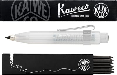 Kaweco - Vulpotlood 3,2 - Frosted Sport - Nostalgic Octagonal Clip Chrome - Coconut (Natural) - Met doosje vullingen