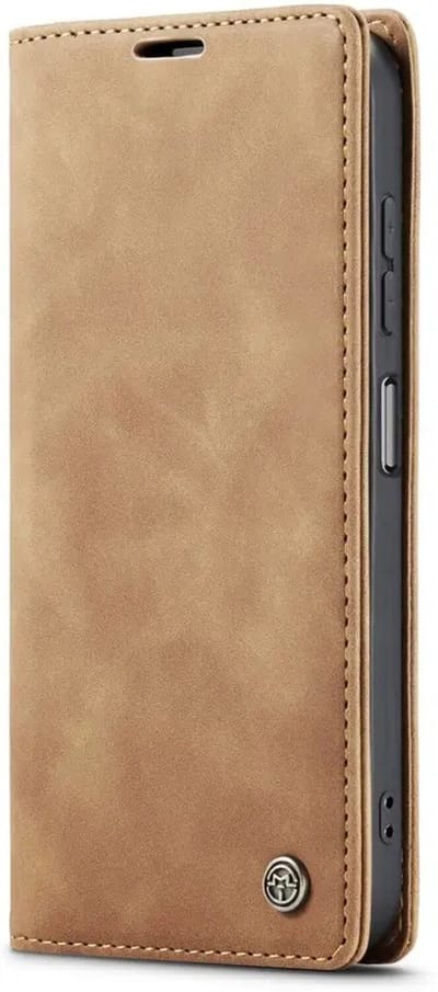 CaseMe 013 Hoesje Geschikt voor Samsung Galaxy A26 - Book Case met Standaard - Portemonnee Beschermhoes - Pasjeshouder voor Twee Pasjes - Bruin