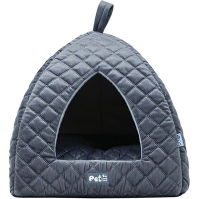 Hondenbench, klein hondenhuisje, Teddy hondenhuisje, hondenkussen, Mongoolse hondenkennel en kattennest tent voor herfst en winter zijn geschikt S gray