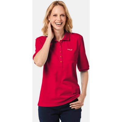 Poloshirt van eersteklas piquéstof - rood - Gr. 44 van Goldner Fashion