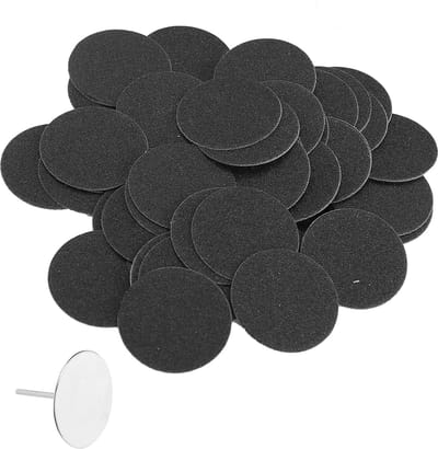 Dailygoods - Schuurpapier voor Pedicure - Eeltverwijdering - Wasbaar Ontwerp - 50 Stuks - Geschikt voor Elektrische Voetslijpers - 35 mm