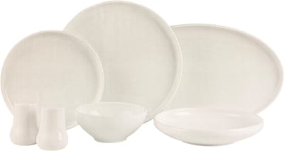 Almina Respiro - Porseleinen Serviesset - 27-delig - Wit - 6-Persoons - Dinerset