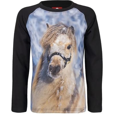 Kinder-T-shirt met lange mouwen Red Horse Pixel FW23