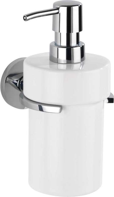 UV-Loc® zeepdispenser Isera / Zilver wit - bevestigen zonder boren