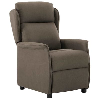 vidaXL Ligstoel Taupe 66,5 x 94 x 101,5 cm Polyester