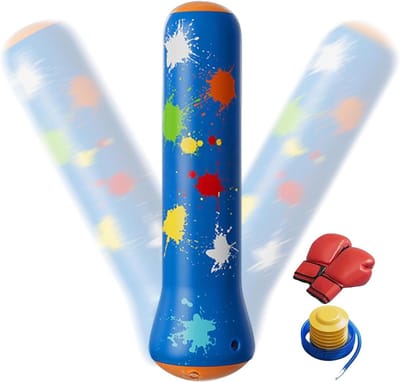 Opblaasbare Bokszak - Trainingszak Kinderen - Actief Spelen - Kantelbestendige Stabiliteit - 120 cm Hoog - Pak