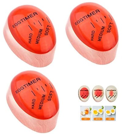 Ei Timers Set van 4 - Warmtegevoelige Kleurveranderende Kookhulp voor Zachte, Medium en Hard Gekookte Eieren