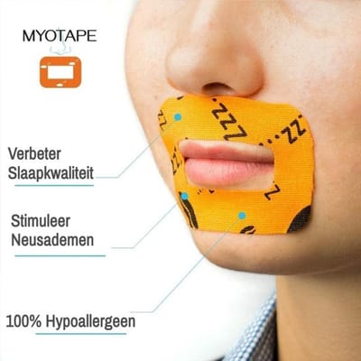 Myotape Mondtape – 90 strips - Anti Snurk Mouth Tape - Maat: Volwassenen (L)
