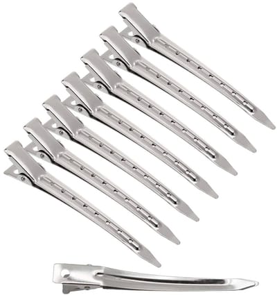 Kappersclips Metaal - Krokodillenklemmen voor Haarstyling - Roestbestendig - Voor Krullen en DIY Kapsels - 24 Stuks