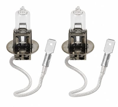 TLVX 2 stuks H3 55W Origineel Halogeen Autolampen – Dimlicht - Grootlicht – Bochtverlichting – Mistlicht - Auto Verlichting - 3000 Geel licht - 12V – 55Watt (2 stuks)