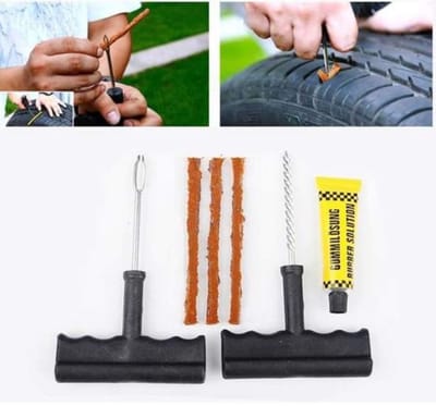 Jumada's - Ga veilig en zorgeloos de weg op met de Bandenreparatieset - dé oplossing voor lekke banden onderweg! Perfect voor auto's, motoren, caravans en meer. Proppenset en Bandenreparatiekit