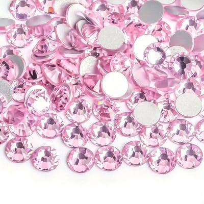 BamBella® Plak strass Steentjes - 1440 stuks - SS16 - Roze strass stenen glitters nail art kleding versieren