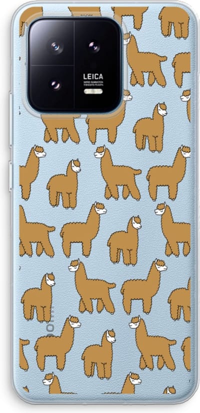 Case Company® - Hoesje geschikt voor Xiaomi 13 Pro hoesje - Alpacas - Soft Cover Telefoonhoesje - Bescherming aan alle Kanten en Schermrand