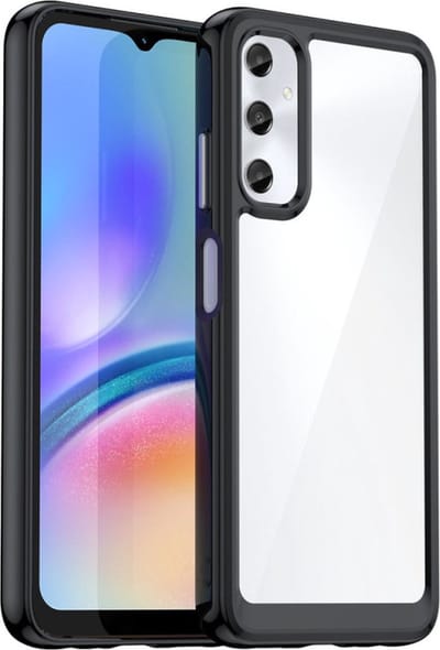 Helder acryl Harde achterkant Hoesje - Zachte TPU Bumper Hybride telefoonhoes Geschikt voor: Samsung Galaxy A15