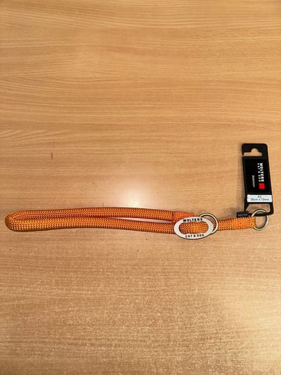 Wolters K2 slip halsband nylon 55cm x 13mm neon oranje