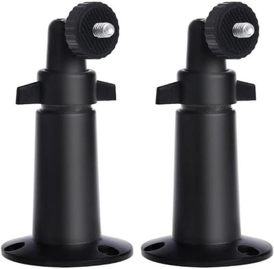 Metalen Camerabevestiging - Camera Beugel - Beveiligingscamera Monteren - 360 Graden Verstelbaar - 2 stuks - Zwart