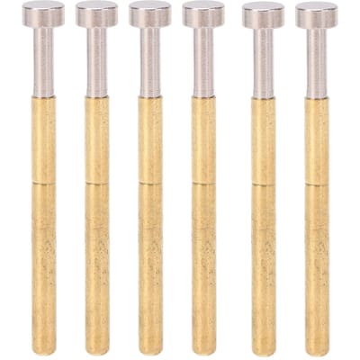 100 stuks Pogo Pin Platte Kop Veertestsonde Messing Materiaal 2,36 mm0,1 inch Buisdiameter 34 mm1,3 inch