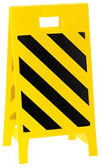 Waarschuwingsstand, geel/zwart, ASR Geel, zwart