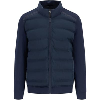 Fynch-Hatton Vest Hybrid Jacket Cardigan Stand-Up Zipper Collar Dark Navy / male