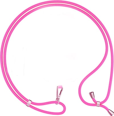 Telefoonkoord - Universeel - Phone cord - Telefoonketting - Koord voor telefoon - Telefoon hanger - Nekband - Nekkoord - Hanger - Touw - Donkerroze