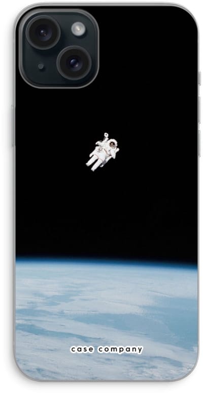 Case Company® - Hoesje geschikt voor iPhone 15 Plus hoesje - Alone in Space - Soft Cover Telefoonhoesje - Bescherming aan alle Kanten en Schermrand