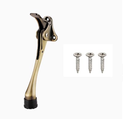 Deurstoppers - Deurbescherming - deurvastzetter - Deurbuffer - deurstandaard - Kickdown Deurstopper - Meubelaccessoires - garagestopper - met rubberen voet - zilver - Bronzen - 175cm - voetbediening - voor binnen en buiten