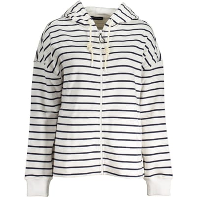 Breton Streep Rits Hoodie