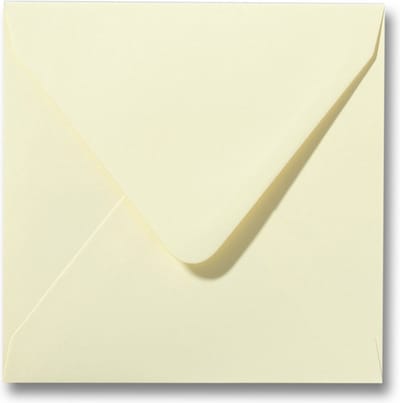 Envelop 14 x 14 cm Zachtgeel 100 stuks