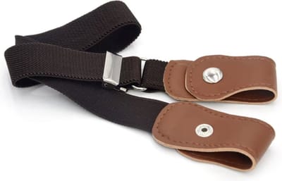 CHPN - Bruine riem voor kinderen - Kinderriem - Zonder gesp - Elastische riem - Flexibel - Elastisch - Unisex - Riem zonder gesp