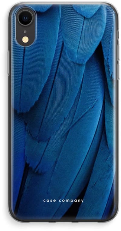 Case Company® - Hoesje geschikt voor iPhone XR hoesje - Pauw - Soft Cover Telefoonhoesje - Bescherming aan alle Kanten en Schermrand