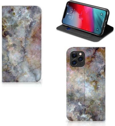 Apple iPhone 11 Pro Standcase Marmer Grijs