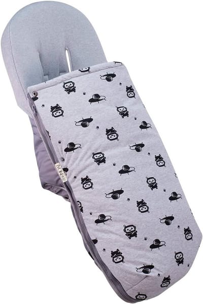 Voetenzak Kinderwagen - Babyzak - Baby Warm Houden - Zacht Teddyfleece - Universeel - Robot Space