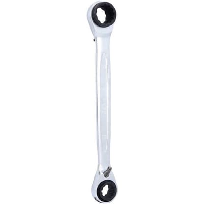 KS TOOLS 4 in 1 GEARplus omkeerbare dubbele ratelringsteeksleutel 14 x 17 x 18 x 19 mm - 503.4657