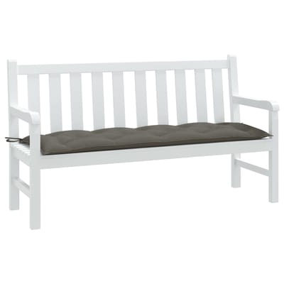 vidaXL - Tuinbankkussen - 150x50x7 - cm - stof - gemêleerd - donkergrijs