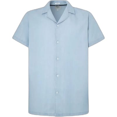 Pepe Jeans Penny Overhemd Met Korte Mouwen Blauw S Man