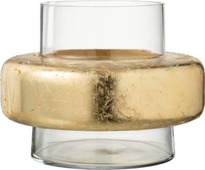 J-Line vaas Cylinder Ring - glas - transparant - Ø 33 cm