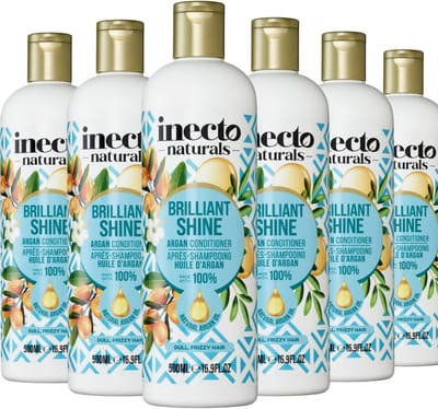 Inecto Naturals Brilliant Shine Argan Conditioner - 6 x 500 ml - Voordeelverpakking