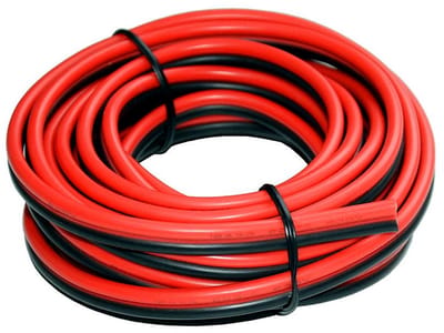 Flexibele 12 AWG Siliconen Elektrische Draad Set Zwart & Rood - 6 Meter Totaal - 2-aderig Koper