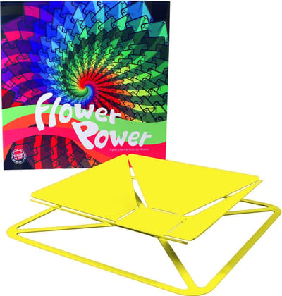Officinanove - Accessoires Flowerpower Fruitschaal - Roestvast Staal - Geel -