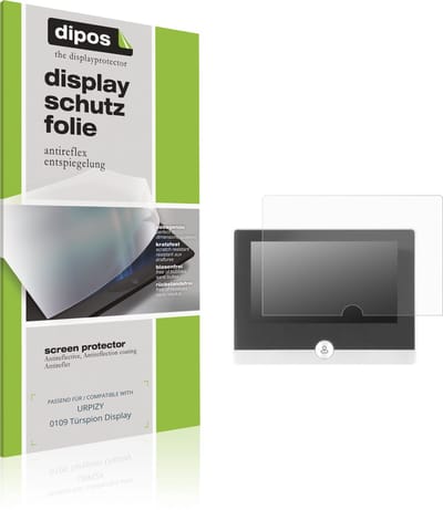 dipos – 2x Matte Beschermfolie geschikt voor URPIZY 0109 Türspion Display | Krasbestendige & antireflecterende Screenprotector Ultra-Thin