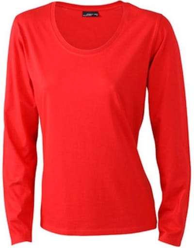 Daiber Dames/dames T-Shirt met lange mouwen (Medium Long-Sleeved) (Rood)