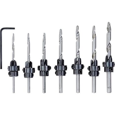 kwb 513190 Hout-freesboorset 8-delig 3 mm, 3.5 mm, 4 mm, 4.5 mm, 5 mm, 5.5 mm, 6 mm 8 stuk(s)