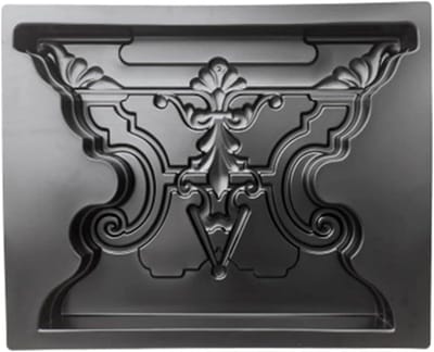 Betonmal Voor Tuinpad - Stoeptegel Mal - Tuin Decoratie - Herbruikbaar ABS Materiaal - 53x43x6 cm - Zwart