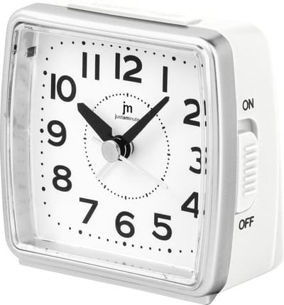 Just a minute | Wekker | Wit | Stil uurwerk